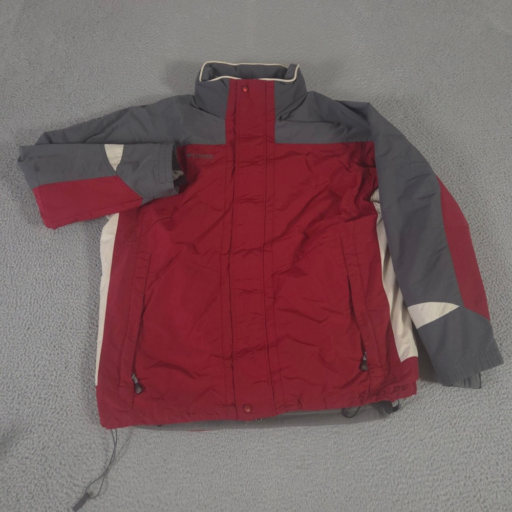 VINTAGE Columbia Jacket Mens XL Tall Red Sportswear Interchange 3-in-1 Ski 90s